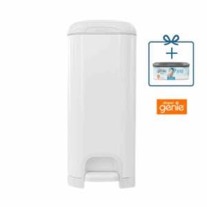 פח חיתולים נירוסטה Diaper Genie Select + מחסנית שקיות לכ 5 חודשים