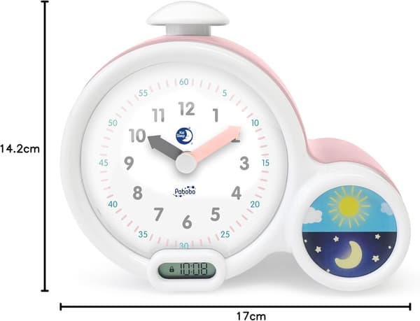 ⁦שעון מאמן שינה לילדים Kids sleep clock pink⁩ – תמונה ⁦4⁩