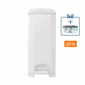 פח חיתולים נירוסטה Diaper Genie Select + מחסנית שקיות לכ 5 חודשים